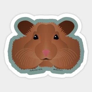 Baby Hamster Face Sticker